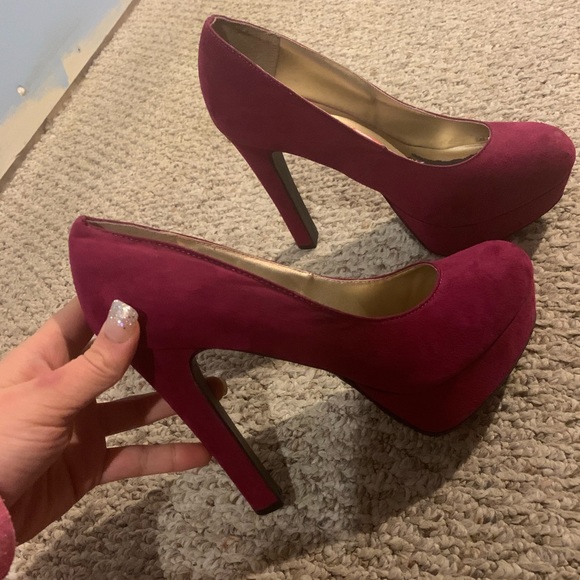 Plum Colored High Heels - Picture 2 of 2
